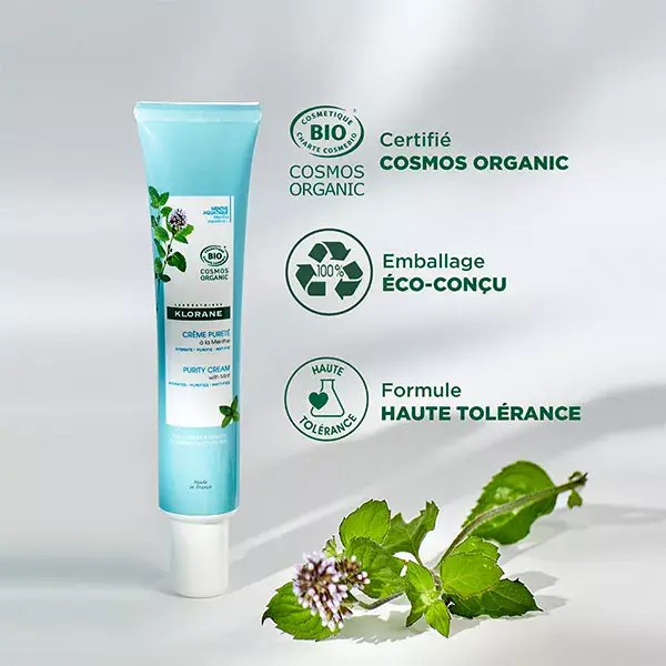 Creme Purificante Orgânico Klorane Aquatic Mint 40ml