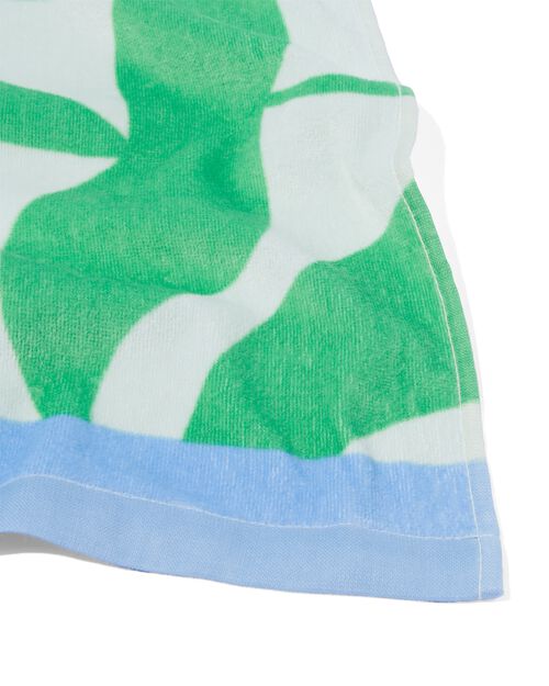serviette de plage velours 160x180 feuilles