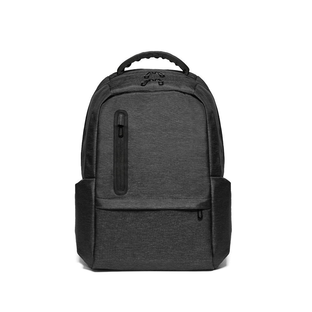 hi!dea 92195 - Sac à dos pour ordinateur portable imperméable en nylon recyclé 2 tons avec compartiment en polyester recyclé 210D