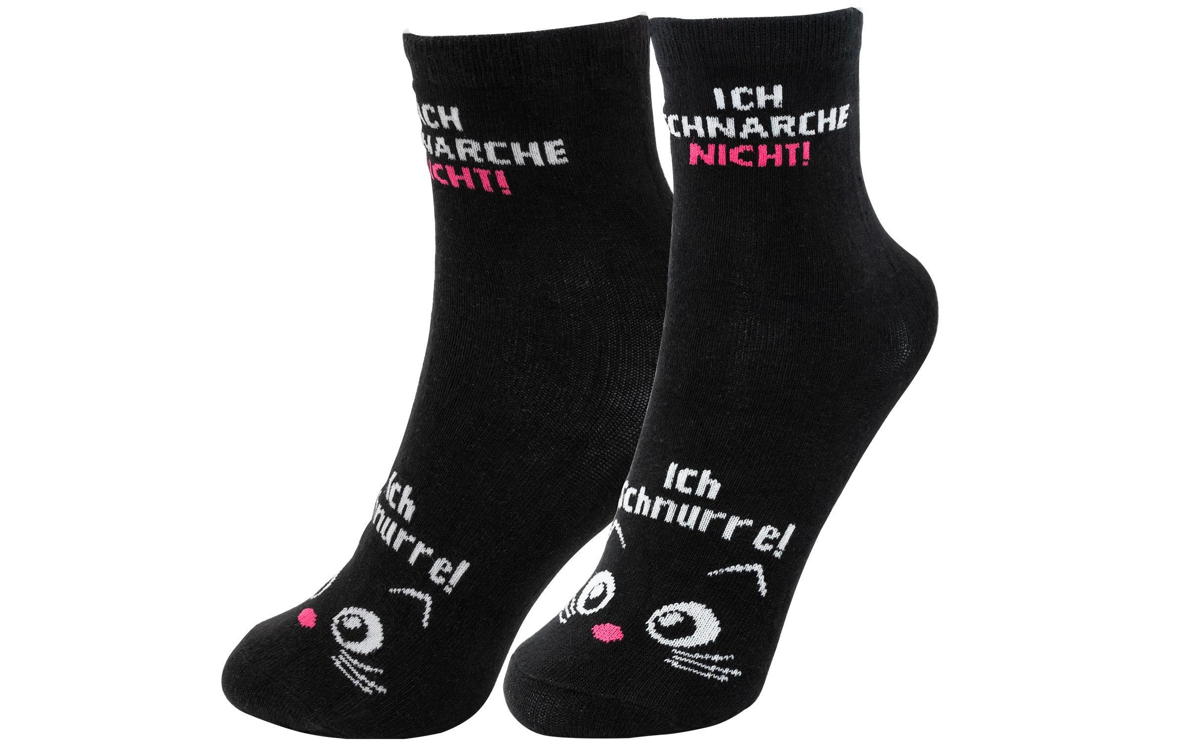 Socken Schnarche nicht Grösse 36 - 40, waschbar (40 Grad)Humorvolle Zaubersocken, ideal als Geschenk