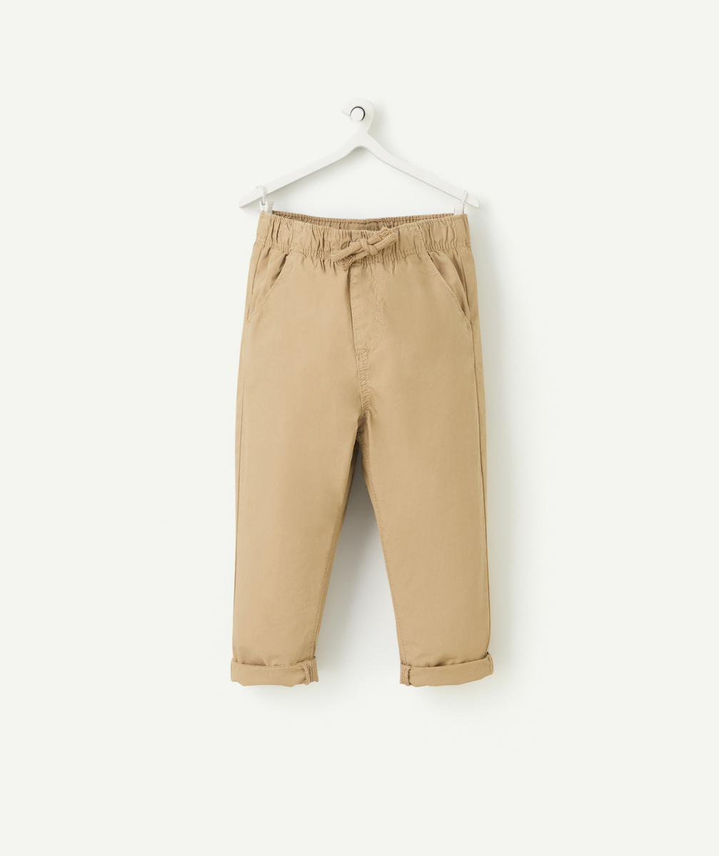 pantalon relax bébé garçon couleur beige