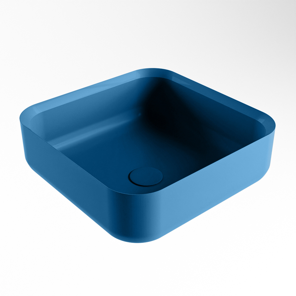 Mondiaz Binx Solid Surface waskom 36x36cm jeans