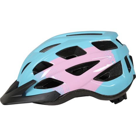 CSI cykelhjelm til børn med visir - turkis/pink