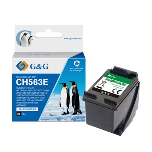 Ersetzt HP 301XL BK Druckerpatrone Printer Tintenpatrone (480 Seiten / 18ml) - Schwarz