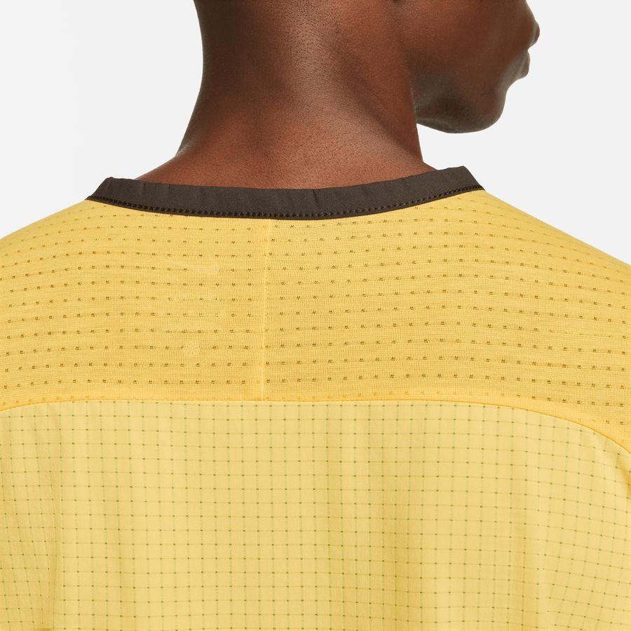 Nike Haut Running Dri-FIT Trail Solar Chase - Citron/Noir