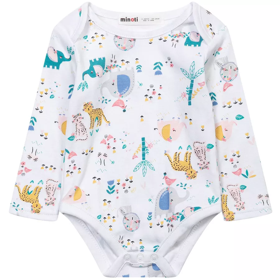 MINOTI 3er-Pack Bodys RosaWeiß