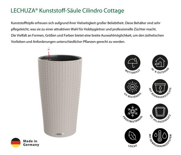 LECHUZA® Kunststoff-Säule Cilindro Cottage