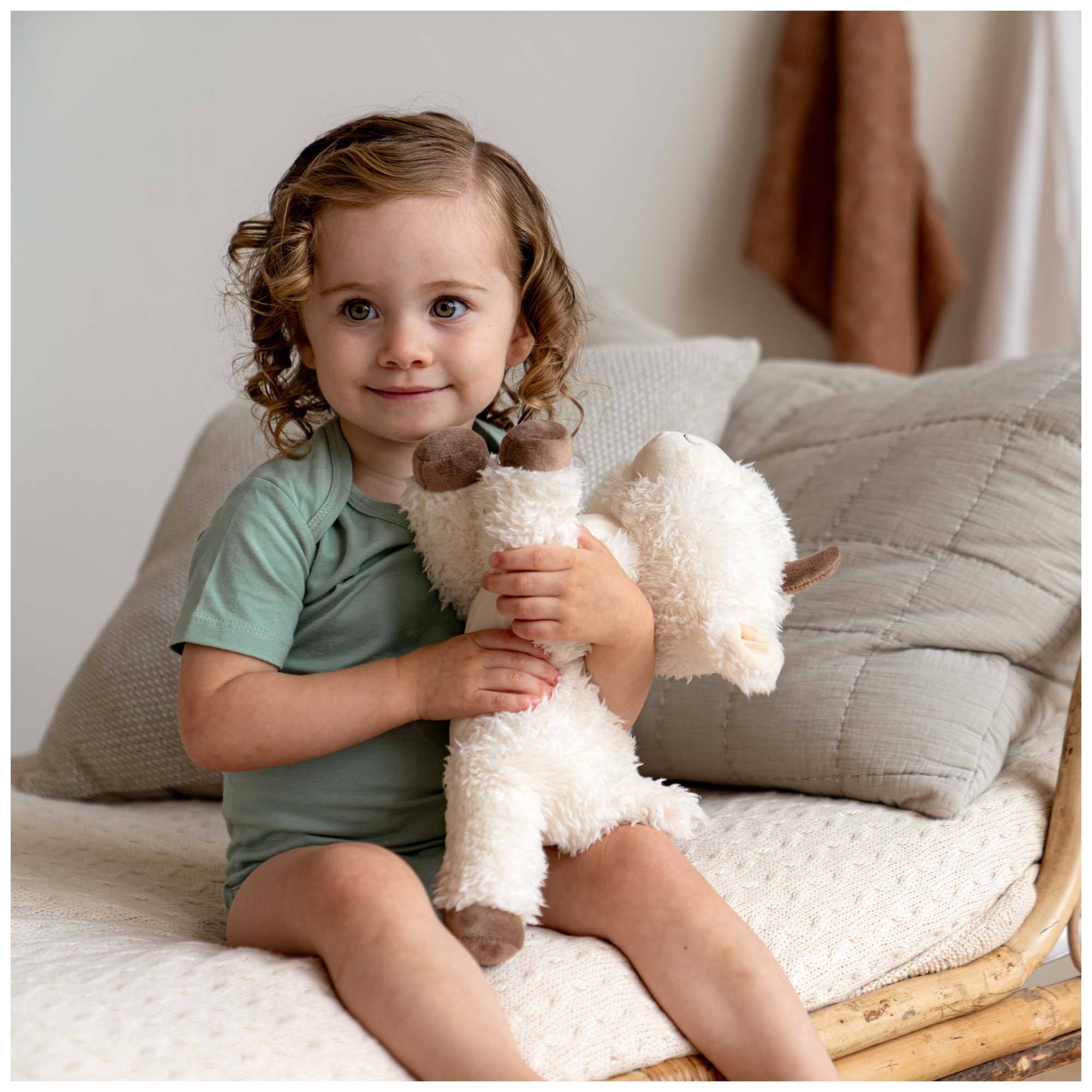Prénatal knuffel geit 30cm beige