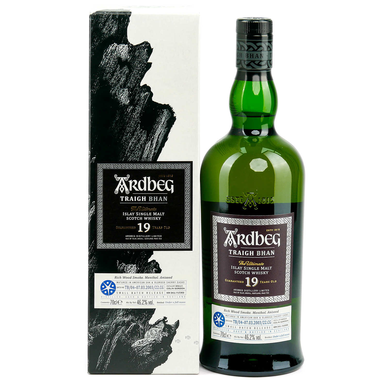 Whisky Ardbeg 19 ans Traigh Bhan  Batch 4 - 46.2%