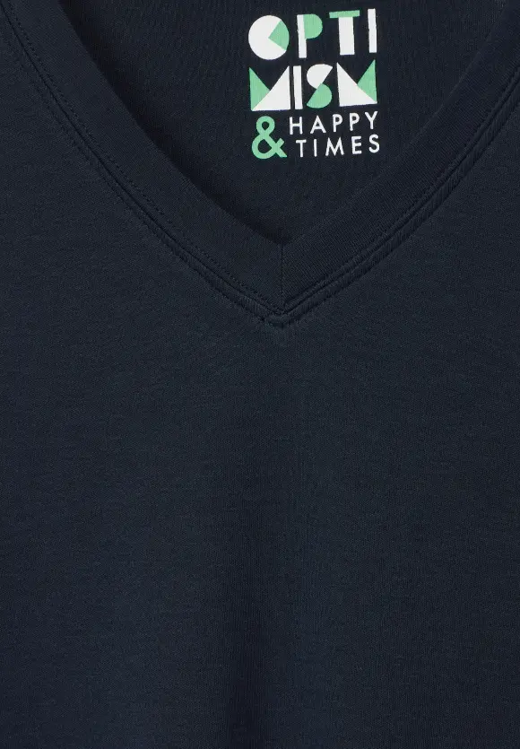 Basic Langarmshirt - universal blue