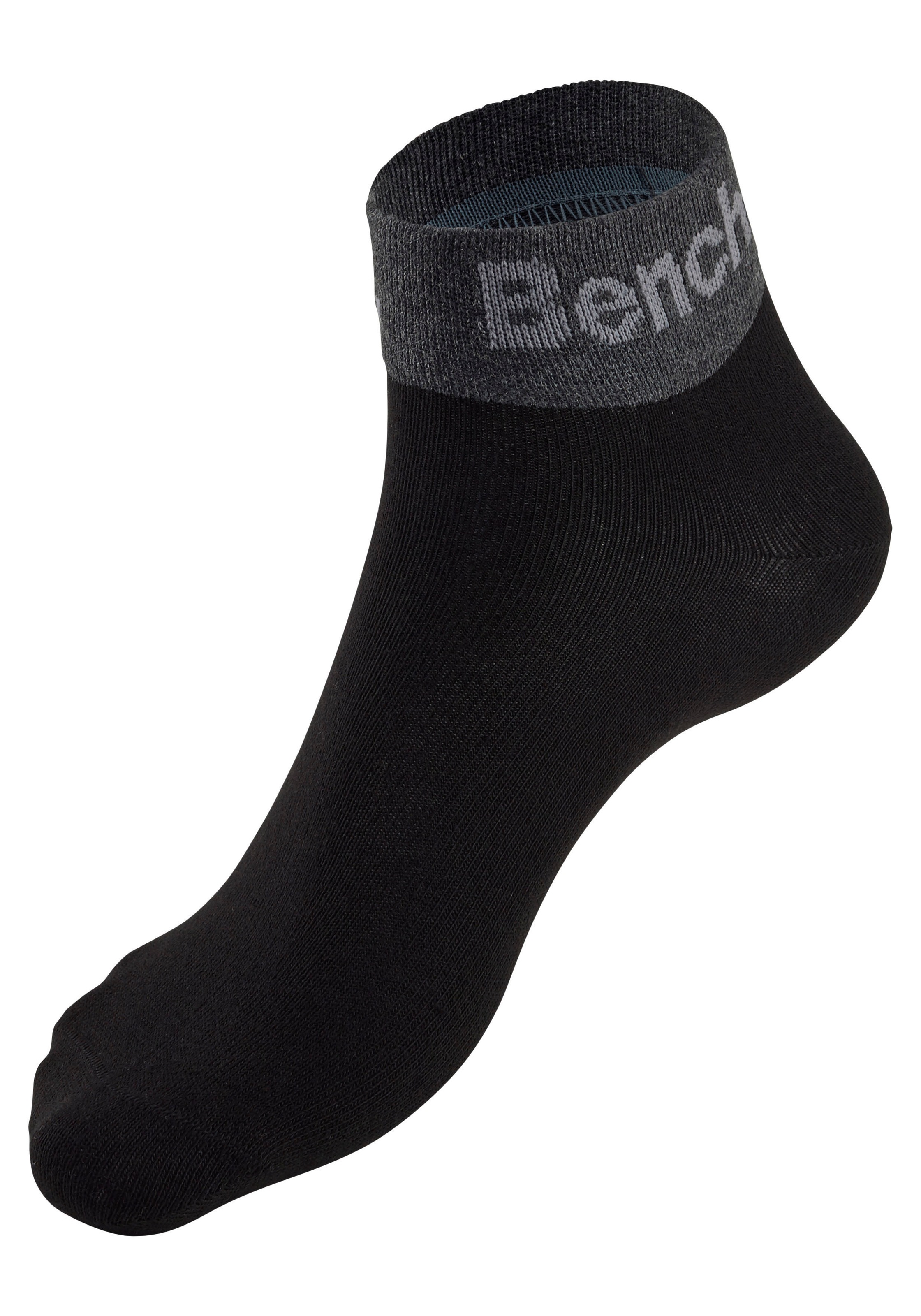 Bench. Kurzsocken Packung, 8 Stk. tlg. mit eingestricktem Schriftzug am Bündchen
