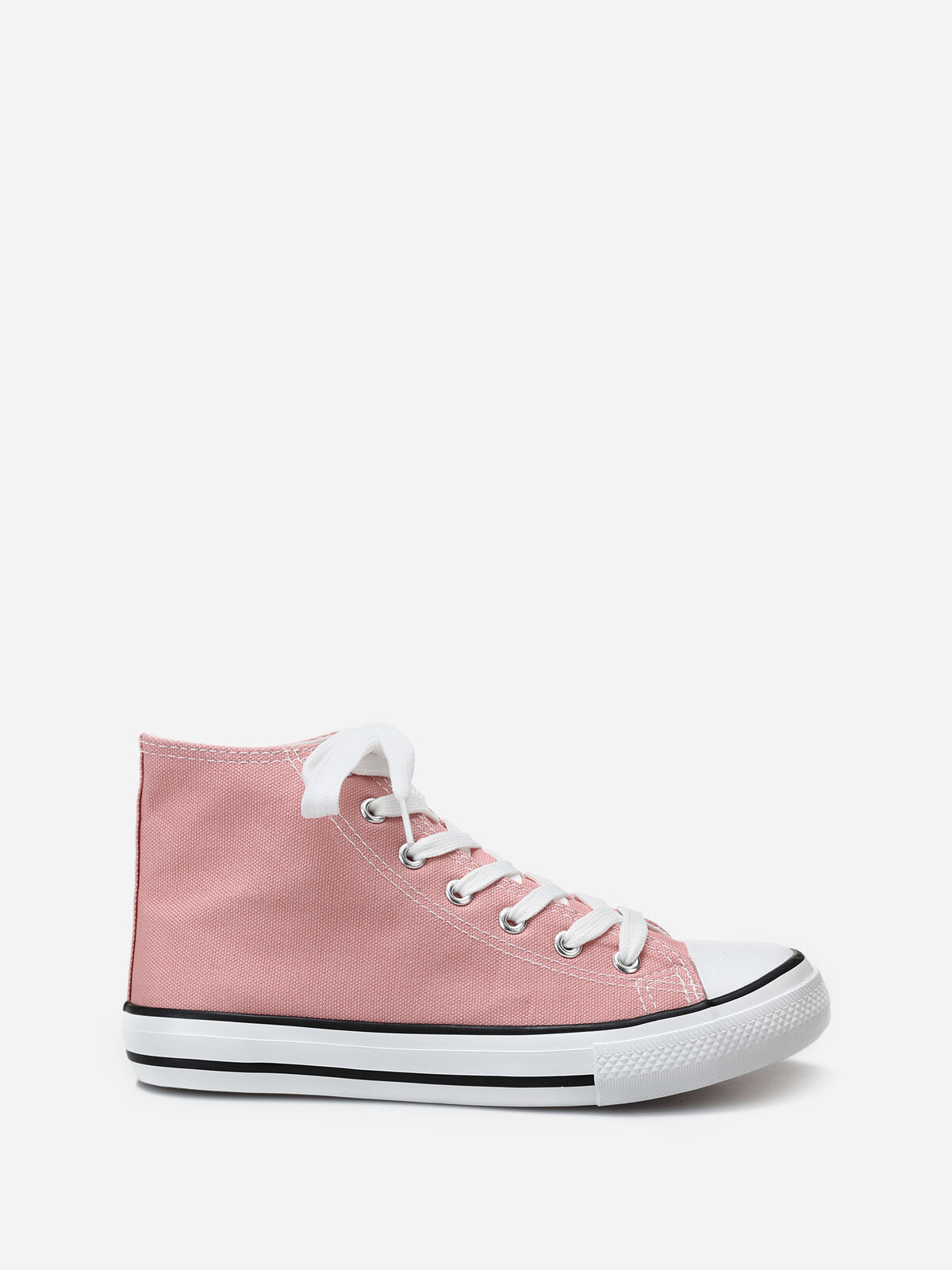 Tennis en toile à lacets- Rose foncé