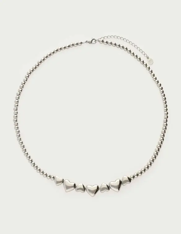 My Jewellery Steel beads heart ketting MJ13711