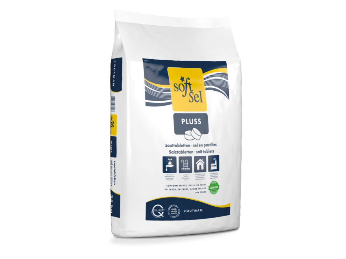Soft-sel zwembadzouttabletten - 25 kg