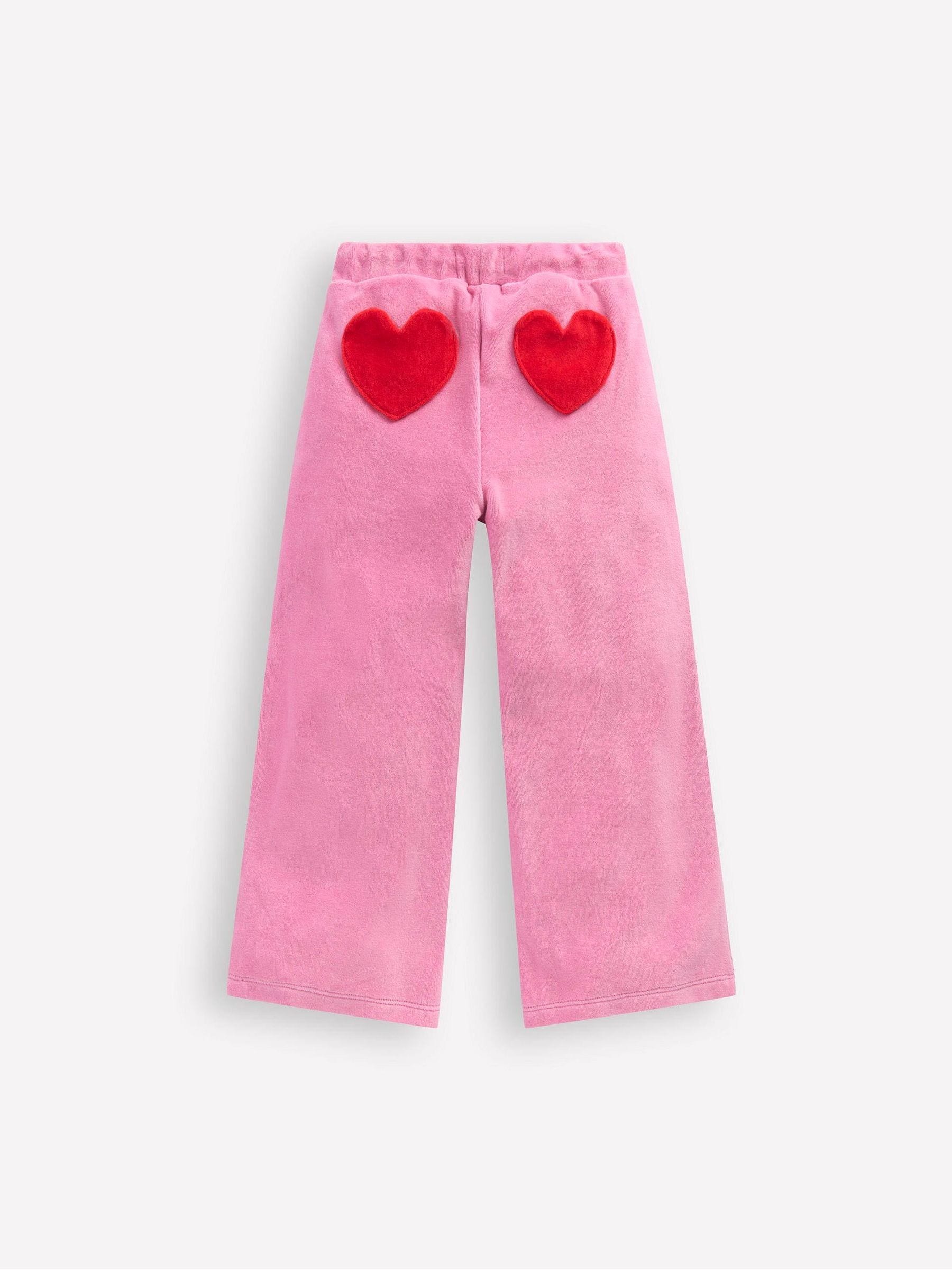 Roze - Boden Hart Pocket Velour Joggingbroeken