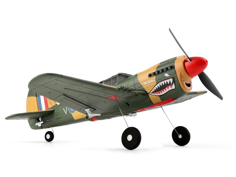 Amewi Warbird AMXflight P40 Fighter, Gyro, 4-Kanal, 384 mm, Kleines Curtis P40 Warhawk Modell mit Gyro Stabilisierung