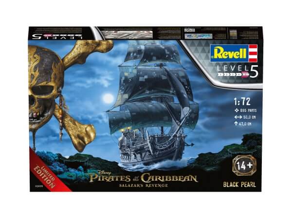 Revell 05699 Modellbausatz Black Pearl Fluch der Karibik 1:72, ab 14 Jahre