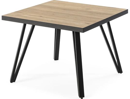 CONCEPT1 - Table basse Sindi chene noir 60 x 60 x 45cm