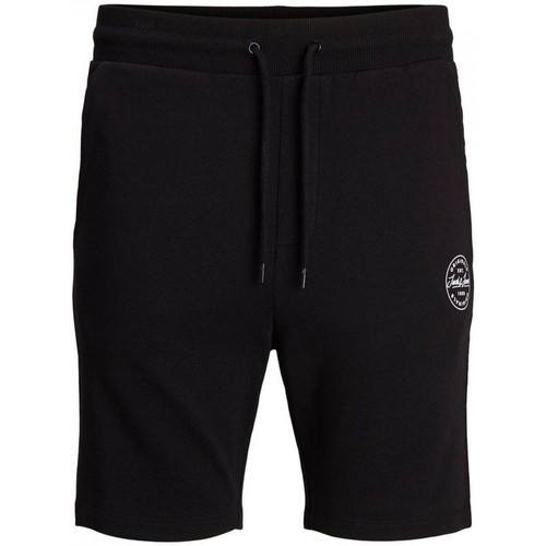 Jack & Jones - 12182595 SHARK SHORT-BLACK Negro