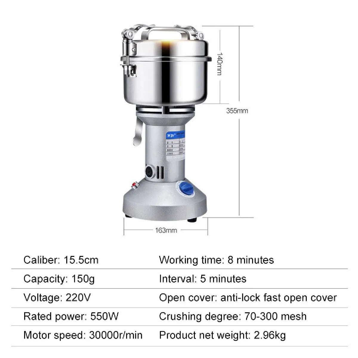 Universal Moulin à café électrique 550W - 220V