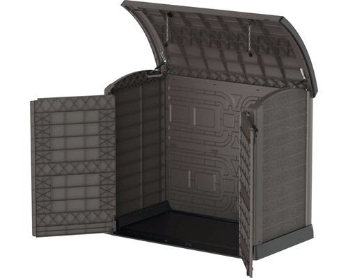 StoreAway DuraMax 1200 l afvalbak, 145 x 82,5 x 125 cm, bruin