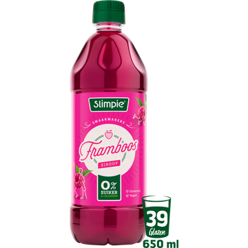 Slimpie Framboos Siroop 650 ml