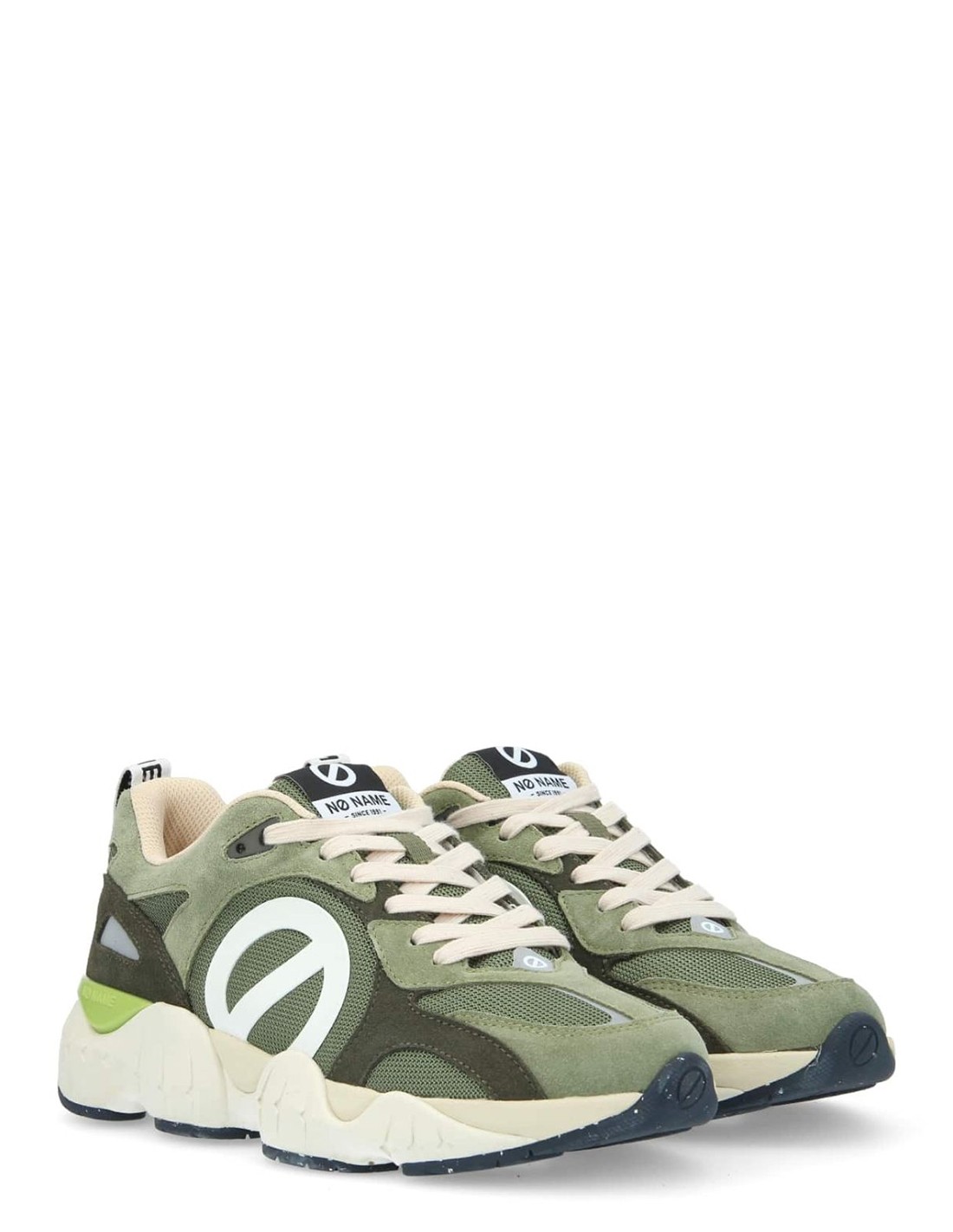 no name Baskets de ville Homme Krazee Runner M Vert Daim