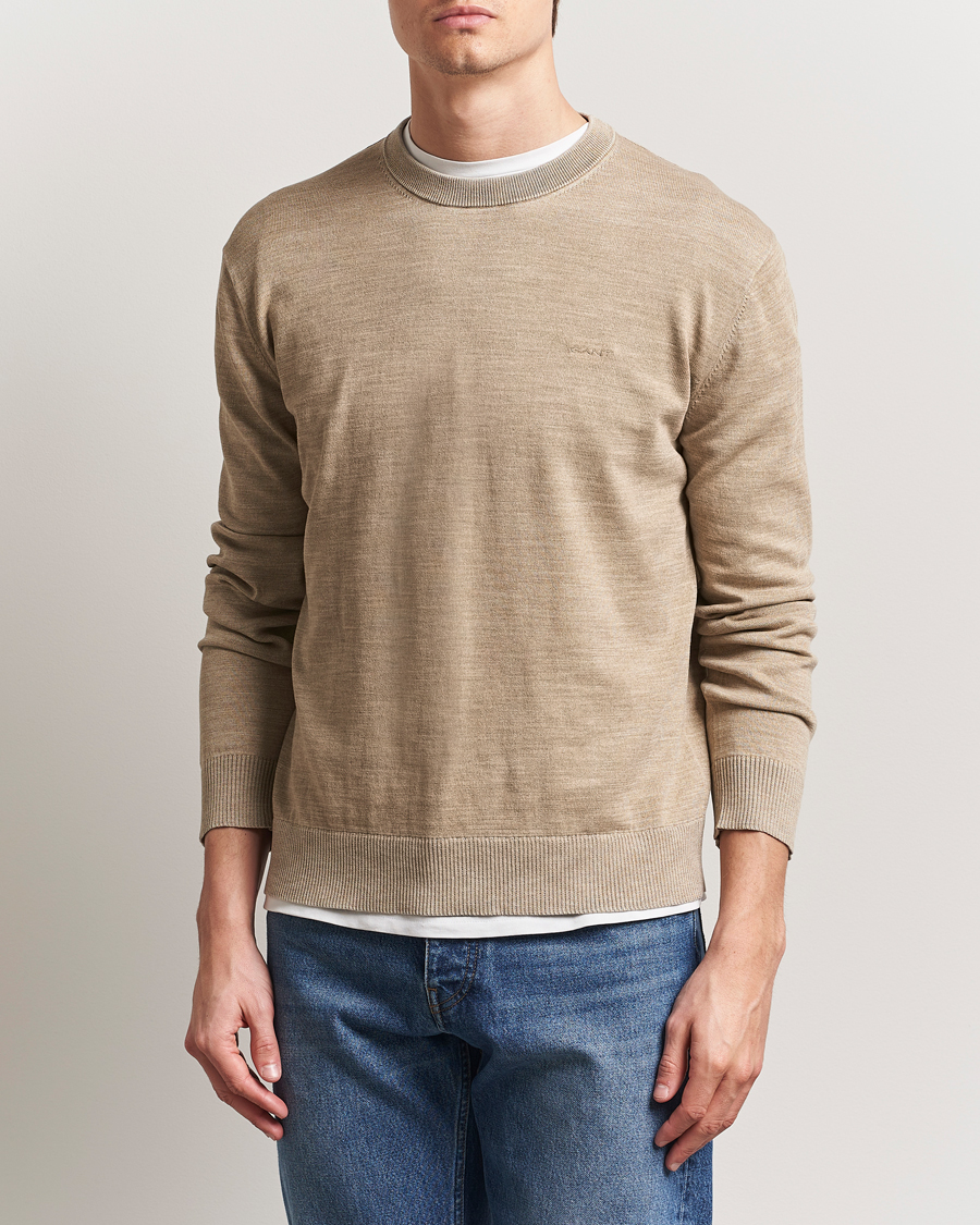 GANT Sunfaded Crew Neck Sweater Dry Sand
