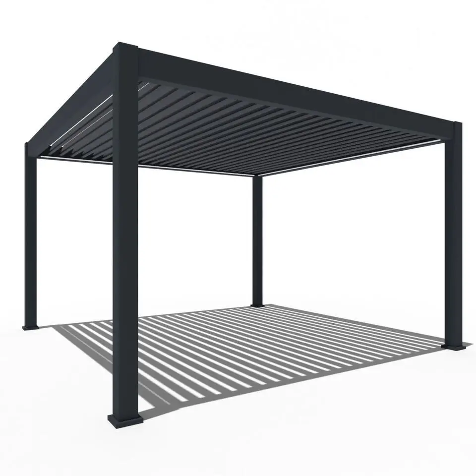 Orion Premium overkapping elektrisch met LED 400 x 400 antraciet