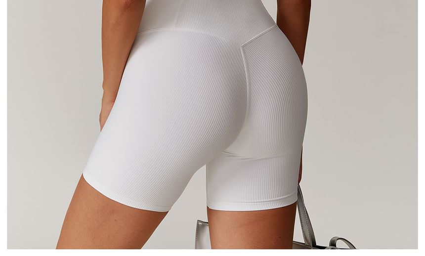 Skinniano - Sporttop met korte mouwen en ronde hals