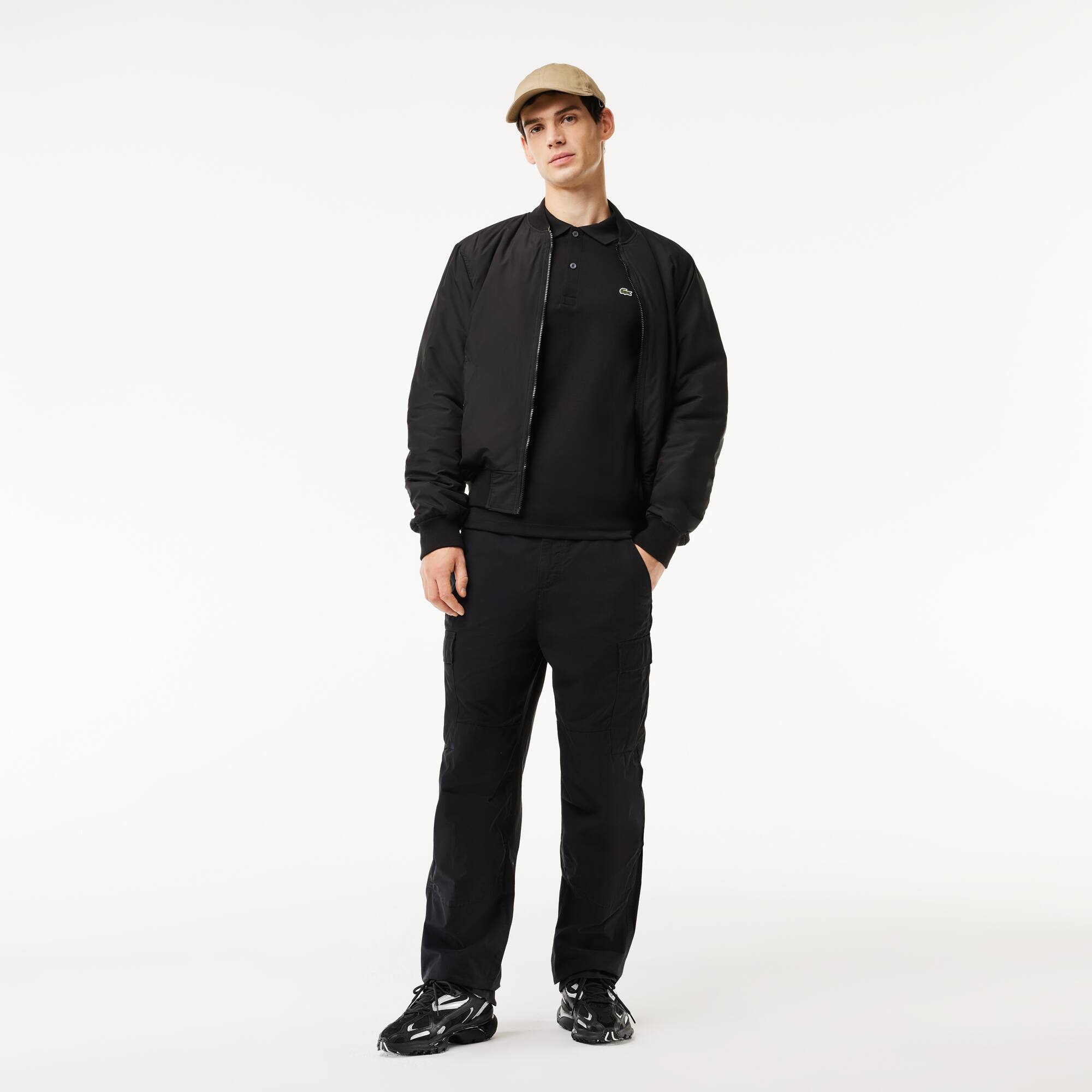 Polo regular fit jersey de coton ultra doux Manches Courtes - Noir - Lacoste - Homme