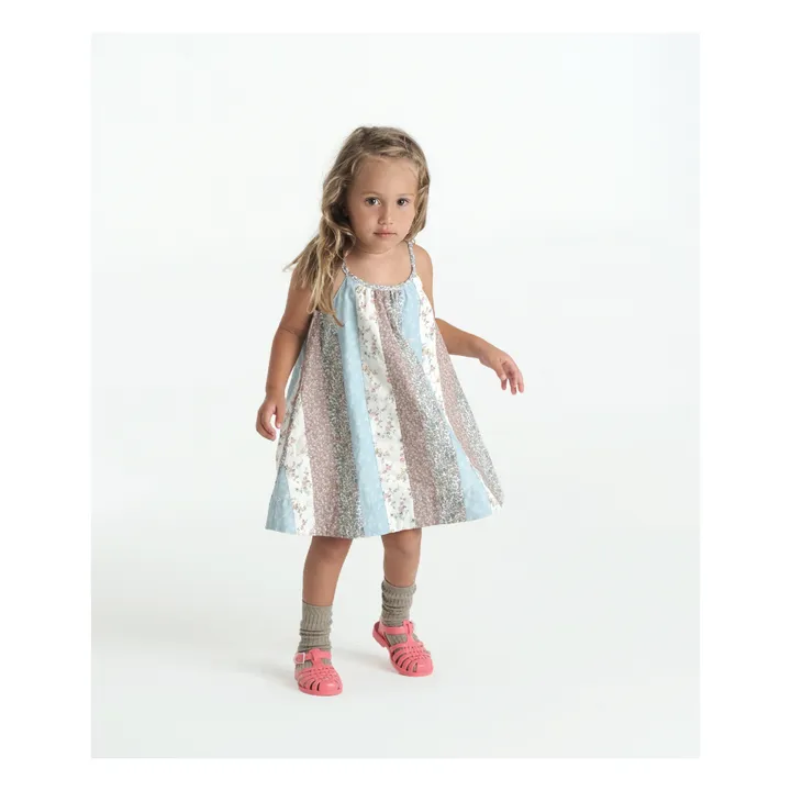 Esther Robe Carlota Patchwork | Vert