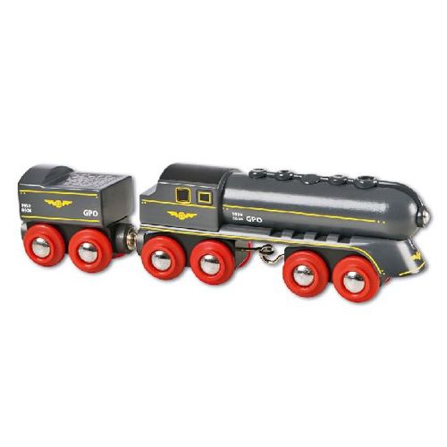 brio hogesnelheidstrein - zwart - 2-delig