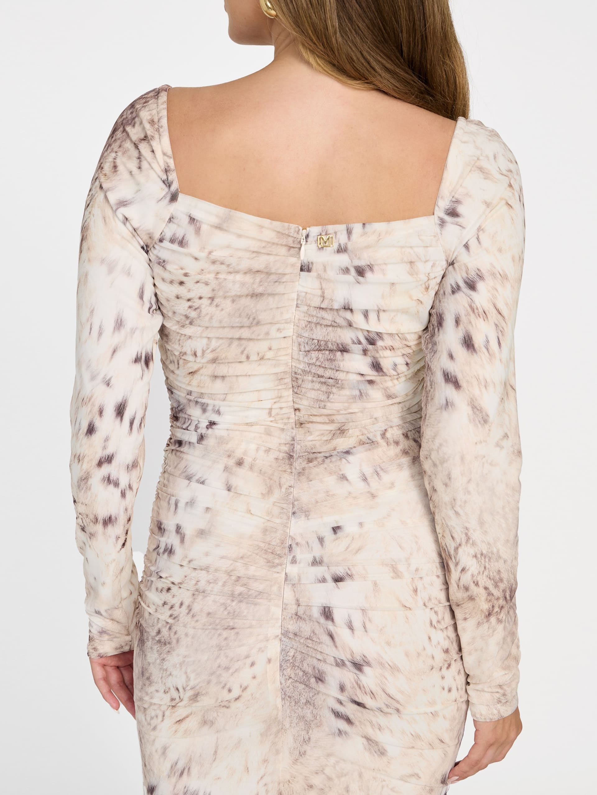 Vestido Eco Holly em malha estampada