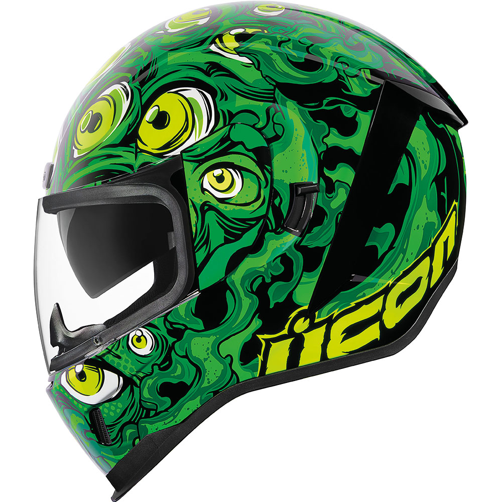 Icon - Casque Airform Illuminatus - Fluorescent Vert / Jaune