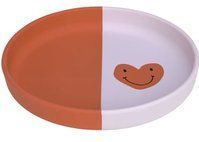 Lässig - Happy Rascals Heart - Bord - Lavender - 100% Voedselveilig Siliconen