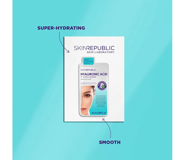 SKINREPUBLIC Hyaluronic Acid   Collagen Face Mask