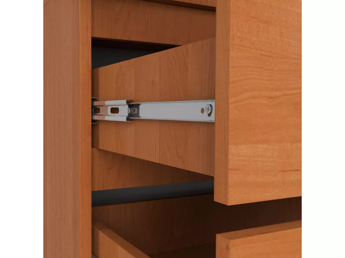 Armoire avec surmeuble AKORD S90 Aulne 90 cm 2 portes 2 tiroirs façade Aulne 6 étagères 90x51x234 cm