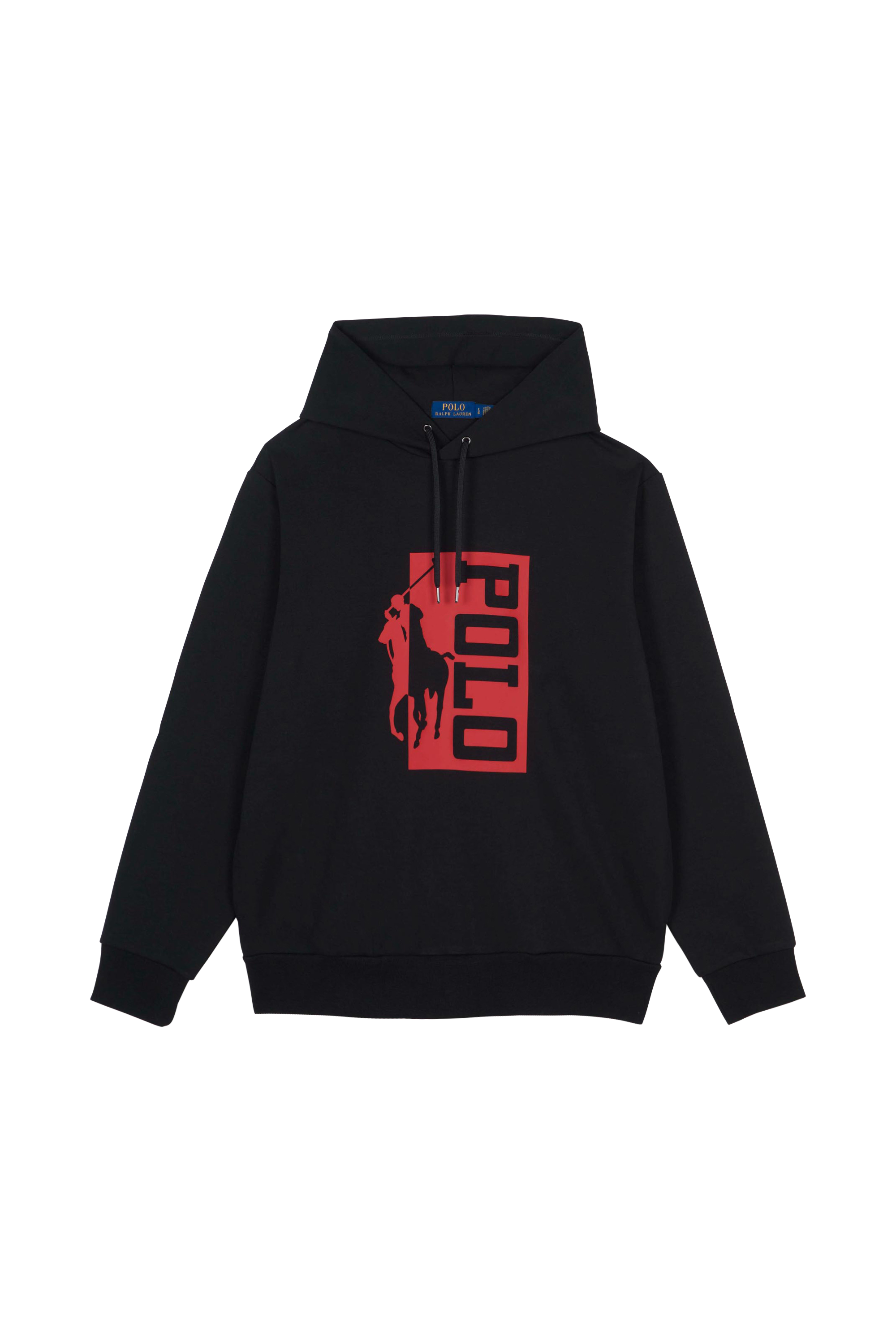 POLO RALPH LAUREN Sweat Big Pony Logo Double-Knit Hoodie Noir