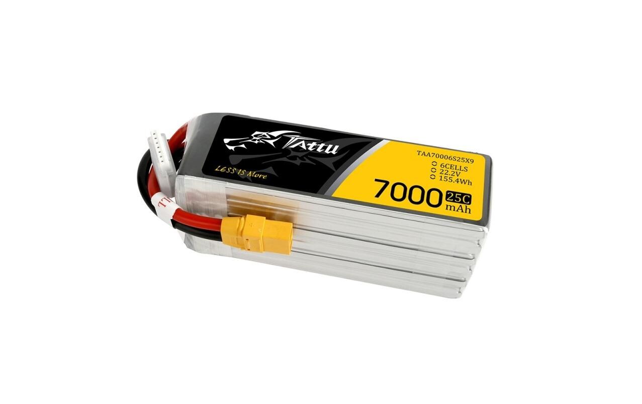 RC-Akku LiPo 7000 mAh 22.2 V 25C<br>6S LiPo Akku für Multikopter mit XT90 Stecker