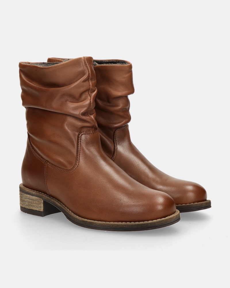 Nelson Rits- & gesloten boots  - cognac