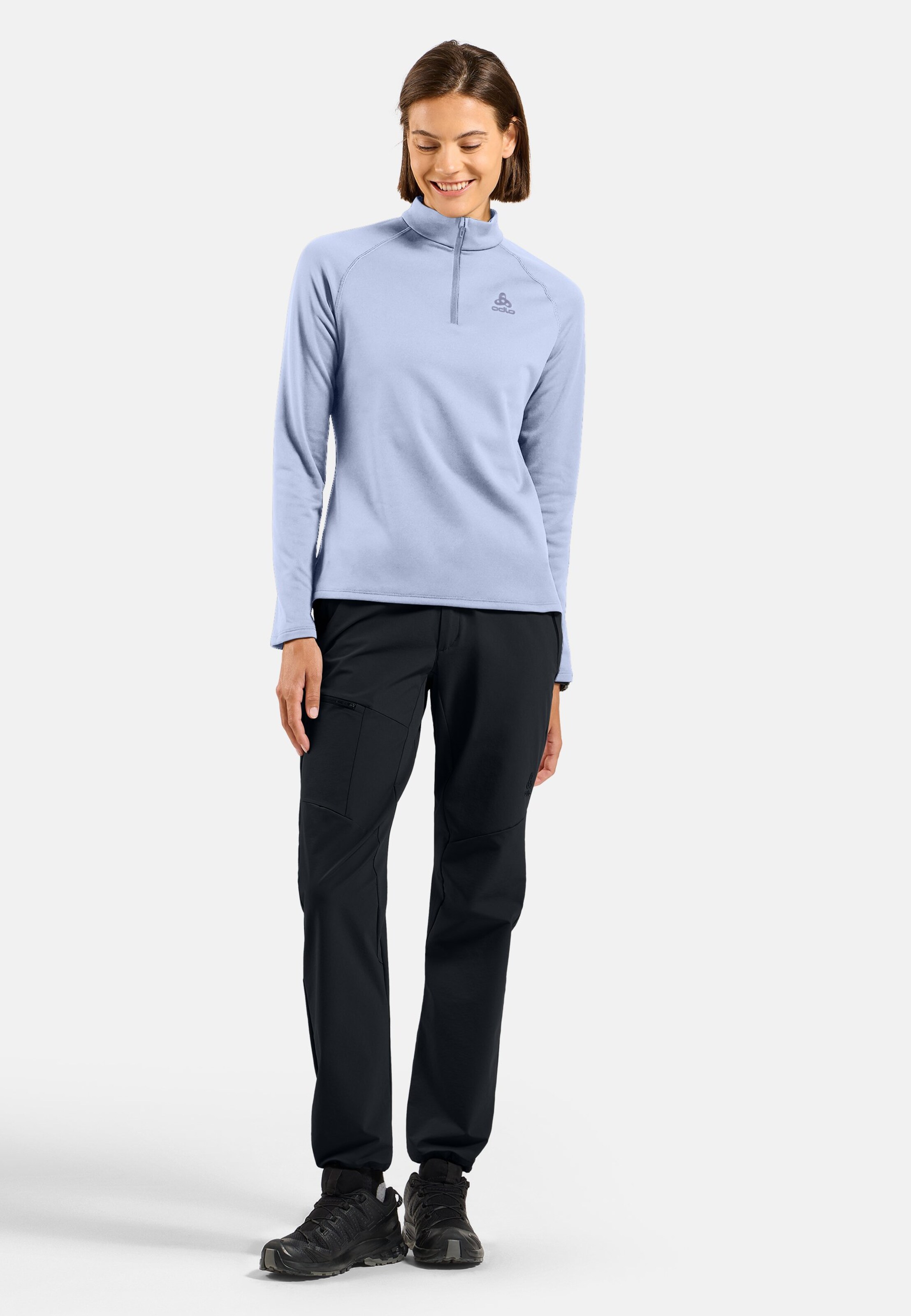 Besso Mid Layer mit Halbreissverschluss in Blue heron