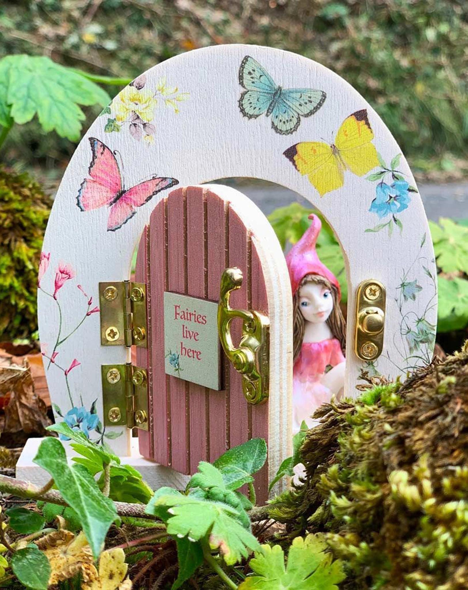 Wanddeko LITTLE FAIRY-DOOR aus Holz
