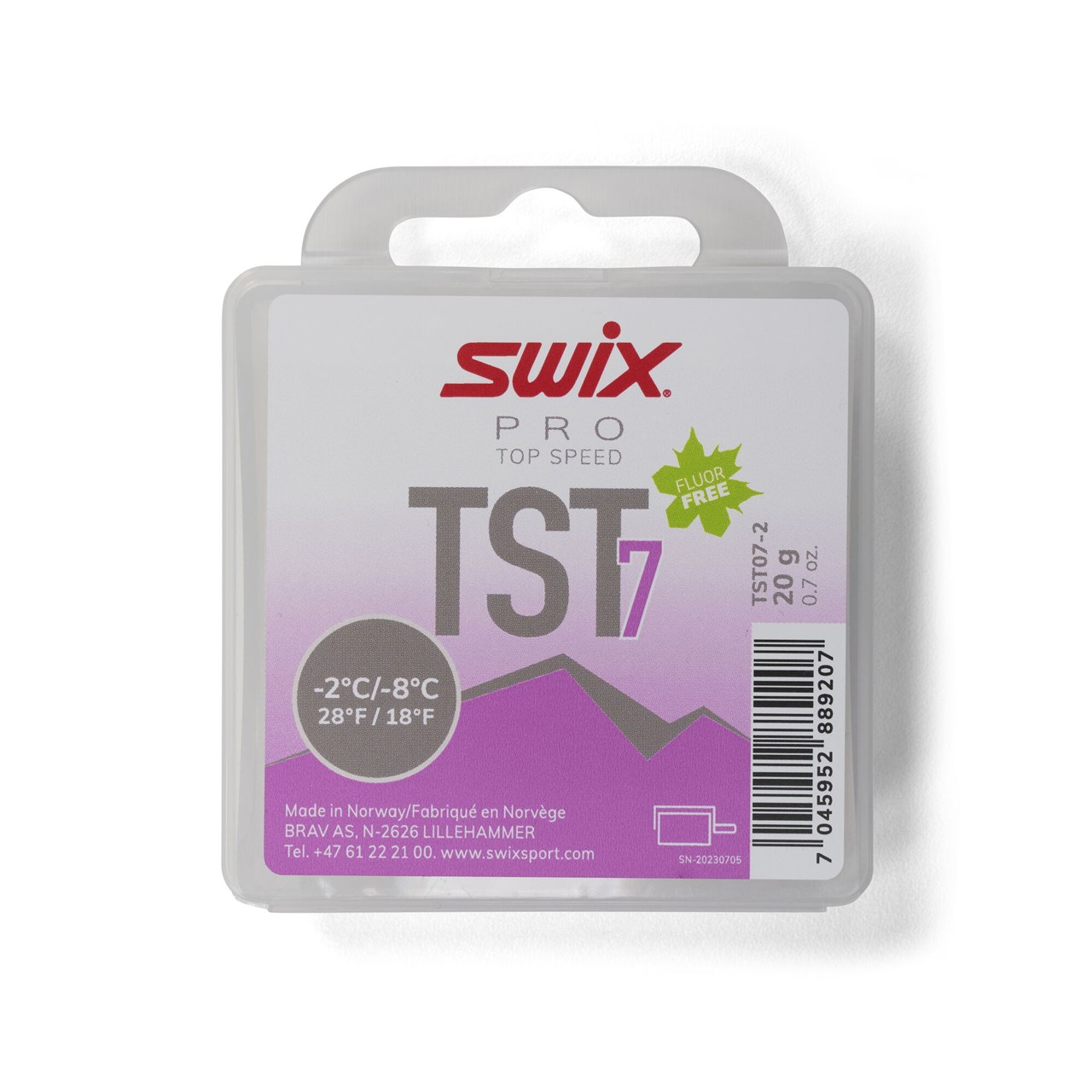 Swix Top Speed Turbo 7 20g Konkurranseglider spesielt utviklet for ullbørste