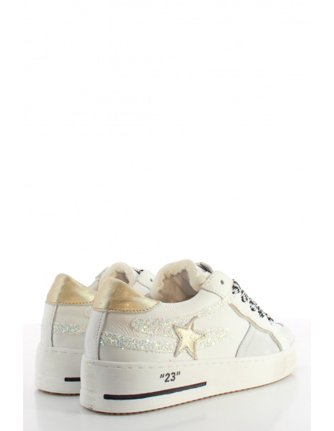 semerdjian Baskets de Ville Femme Vana 11733 blanc/or