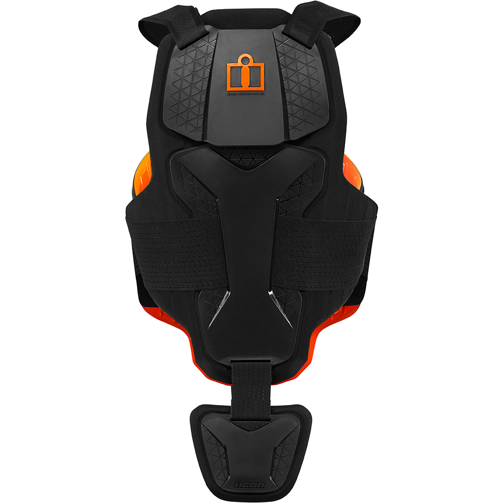 Icon - Dorsale D3O Vest - CE Niveau 2 Noir / Orange