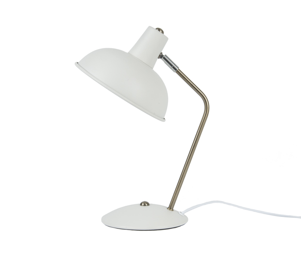Table lamp Hood iron matt white