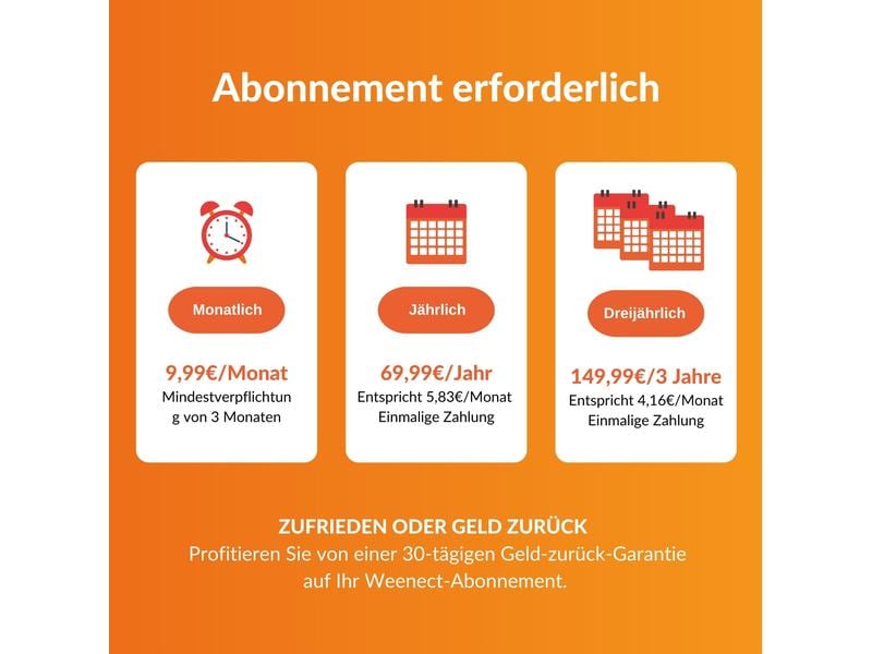 Weenect GPS-Tracker XS für Katzen, Schwarz Der kleinste GPS-Tracker für Katzen