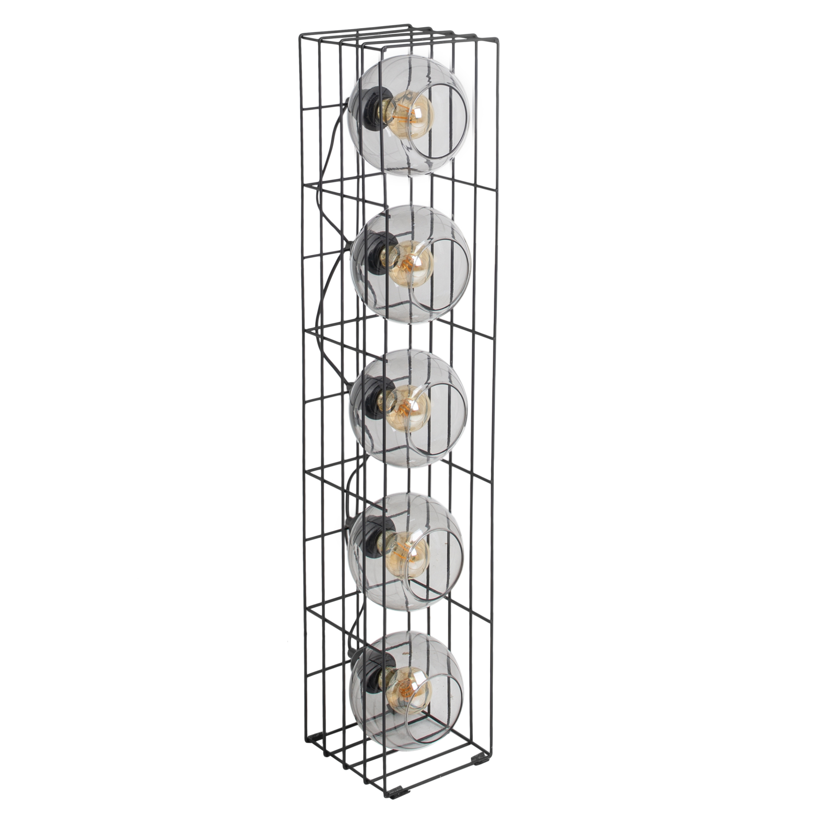 Stehleuchte CESTA -schwarz - Glas - 95 cm