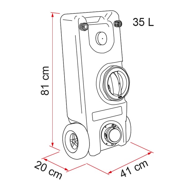 ROLL-TANK 40 W FIAMMA eaux usées
